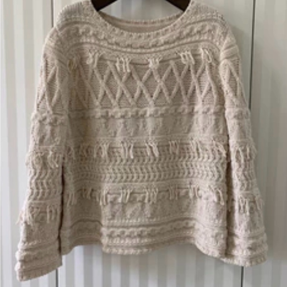 Weekend Max Mara Textured Knit Sweater in Cream